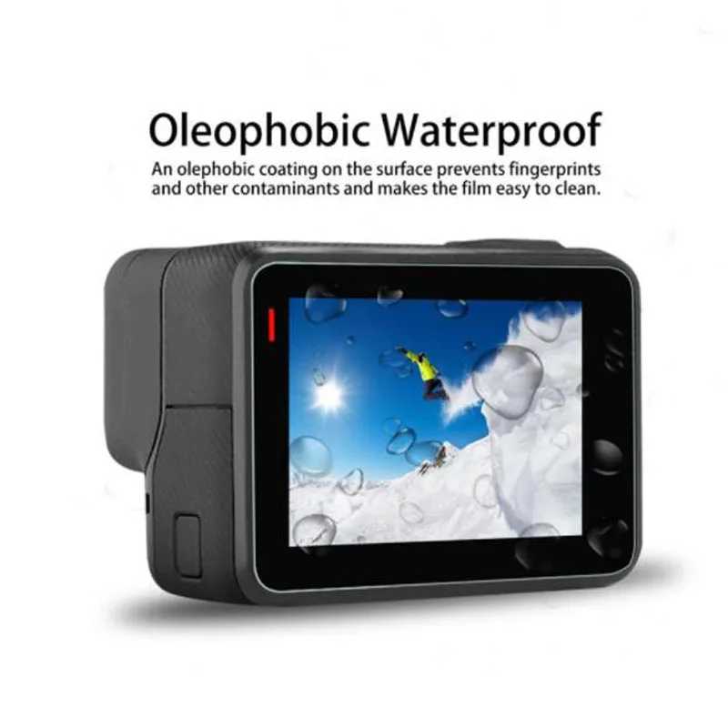 Tempered Glass Protector Cover Case For GoPro Go pro Hero 5/6/7 Black Silver White Sport Camera Lens LCD Screen Protective Film