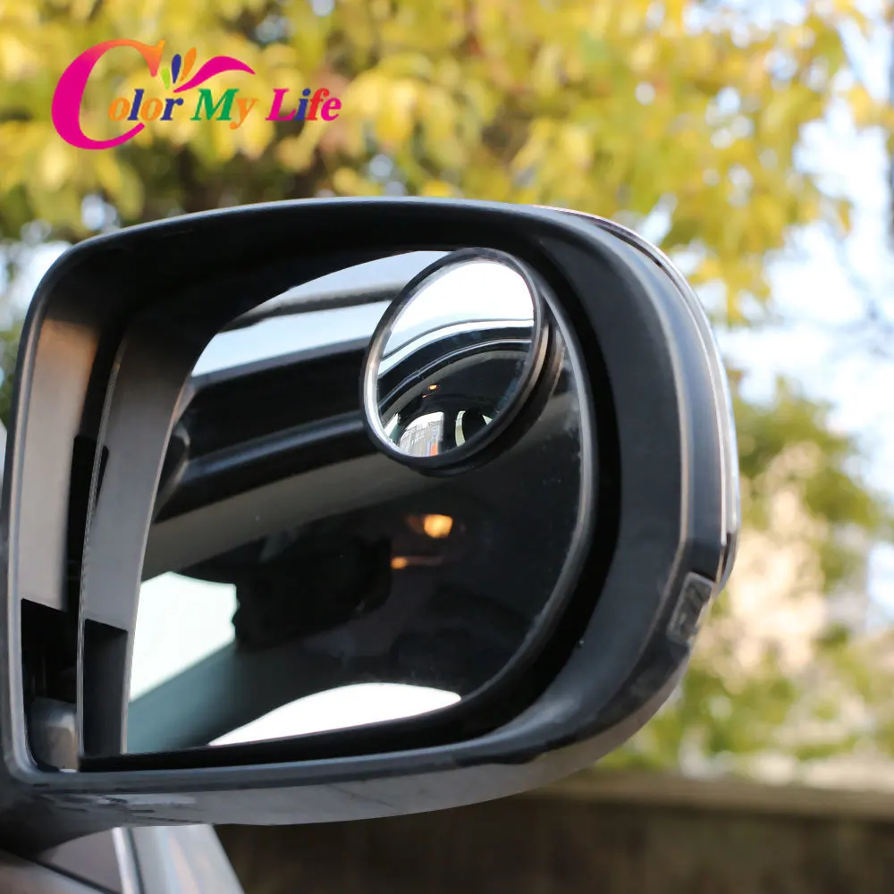 Car Rear View Convex Mirror Stickers for Toyota CHR Corolla Prius RAV4 Camry Reiz Venza Highlander Prado Sequoia Land Cruiser