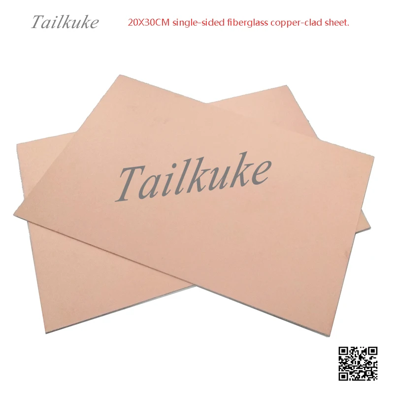 Односторонняя Стекловолоконная медная плакированная плата FR4 толщиной 20x30 см, 1,5 мм, Высококачественная Стекловолоконная плата PCB, медная пл...