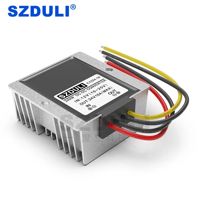 12V to 24V 10A DC Booster 10~20V to 24V 240W Vehicle Power Transformer Module Converter CE RoHS