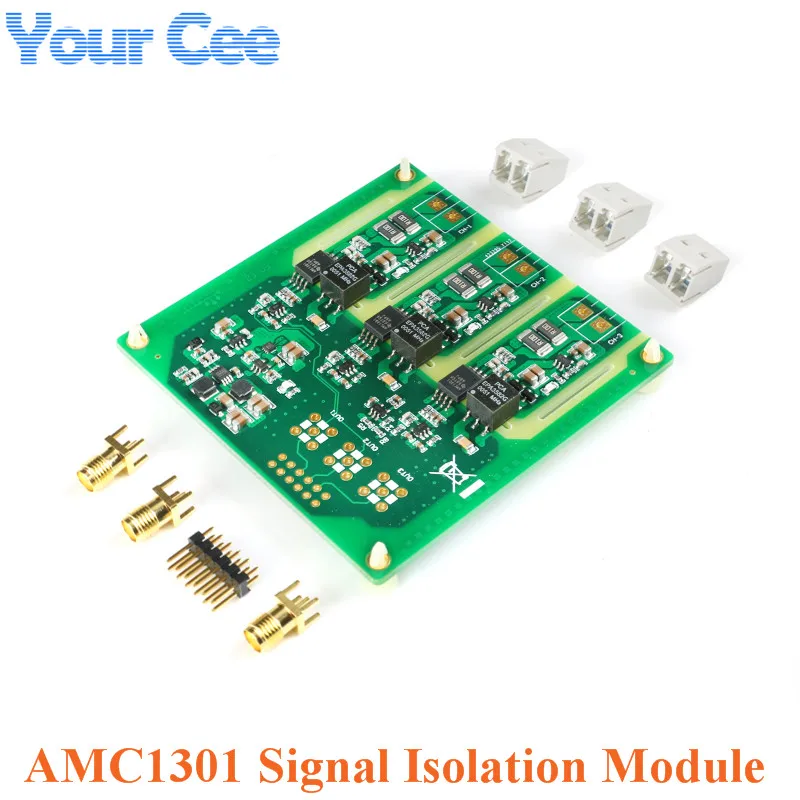 AMC1301 3-channel Isolated Analog Signal Isolation Module DC to DC Converter Current Acquisition Board 200KHz Bandwidth