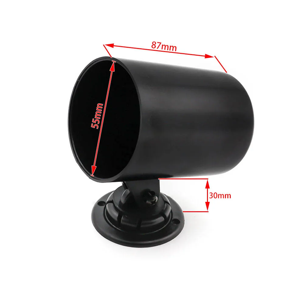 Universal Auto Car 52mm Car Gauge Cup Pod Holder Meter Gauge Heavy Duty Single Pods Dash Mount Holder Black