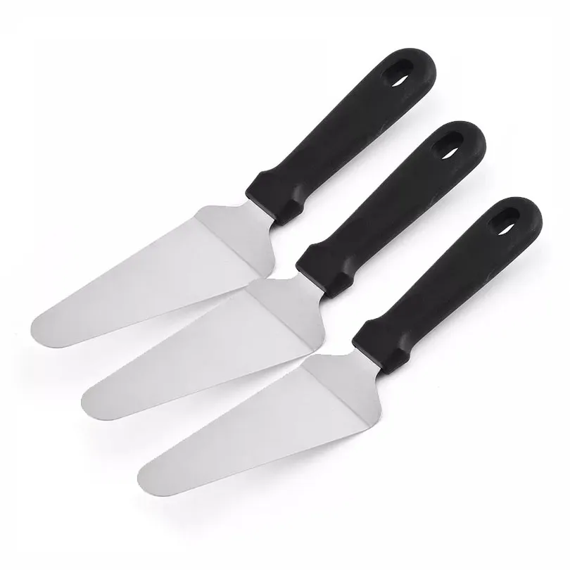 Chef Prosentials 3-Pieces-in Stainless Steel Pizza Peel Triangular Spade Pie Server Tray Baking Accessories