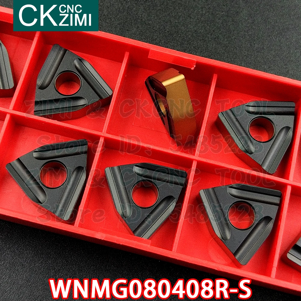 WNMG080408R-S WNMG 080408R S carbide inserts Slotted Cutting inserts turning tool CNC milling cutter Metal Lathe tools for steel