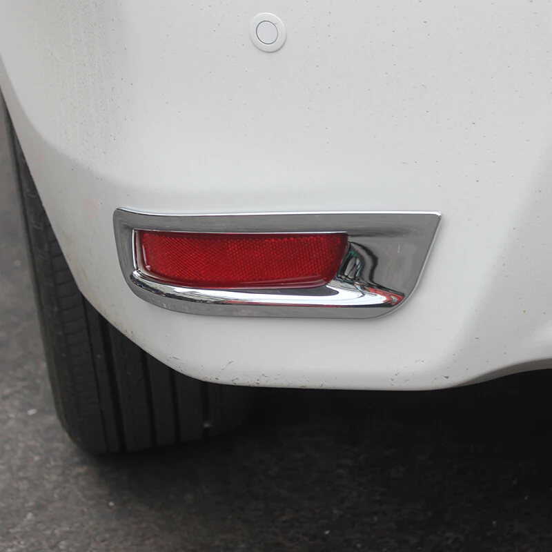 ABS Chrome For Toyota Corolla 2014 2015 2016 2017 Accessories Car Rear Fog Light Cover Lamp Bazel Trim Sticker Styling 2Pcs