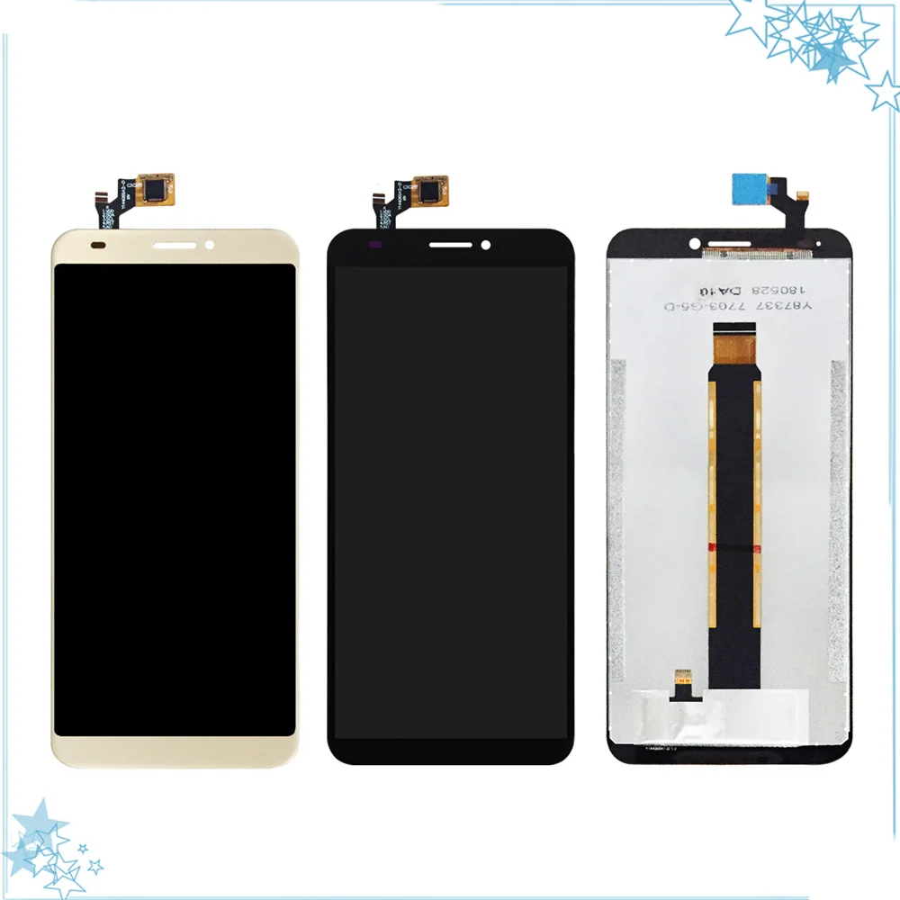 Black/Gold For 5.7 inch Blackview S6 LCD Display+Touch Screen 100% Tested Screen Digitizer Assembly Replacement Phone Part