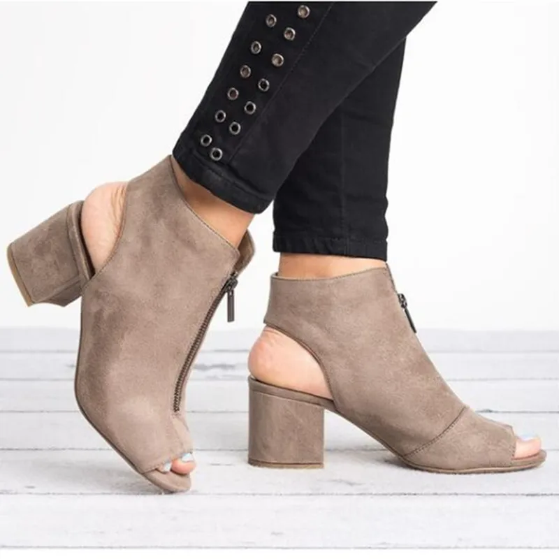 Hot Europe Women Sandals High-heel Shoes Woman 2020 Spring Summer Fashion Sexy Casual Fish Mouth Wedge Sandals Plus Size 34-43