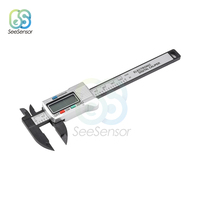 Digital Vernier Calipers Measure 100mm 150mm 6inch LCD Electronic Carbon Fiber Gauge Height Measuring Instruments Micrometer