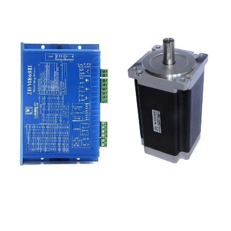 JMC Nema 34 1.8Deg 12Nm 2-Phase Stepper Servo Motor & Drive Kits for CNC Machine Tools 2DM860H+86J18156-845