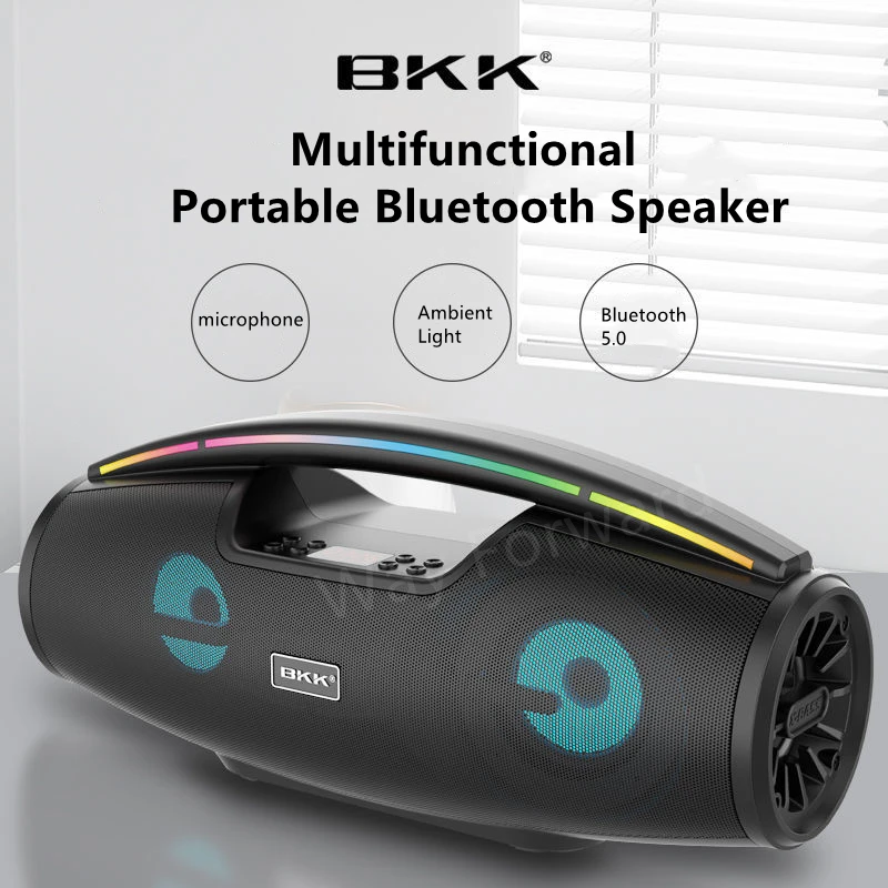 

Wireless Portable Bluetooth Speaker with Micphone Karaoke Home Theater Family Party Speakers For Computers Music Column Center