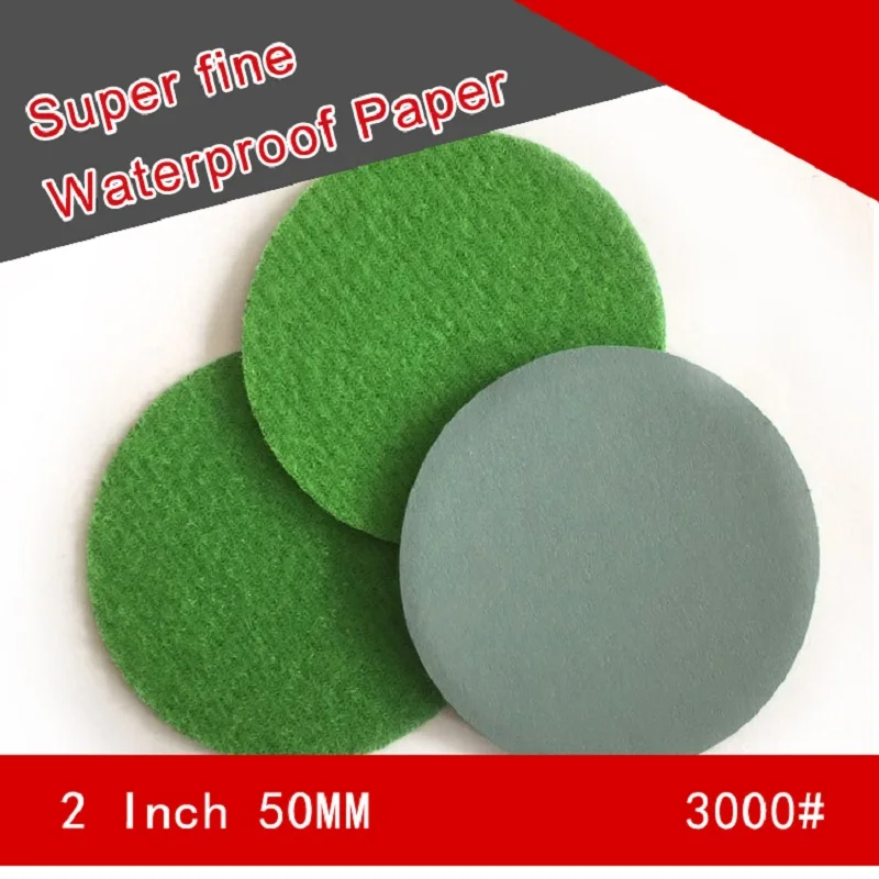 45PCS 2 Inch Hook Loop Waterproof Sandpaper Abrasive Paper 400 to 10000 Grits Self-adhesive Wet & Dry for Sanding Polishing