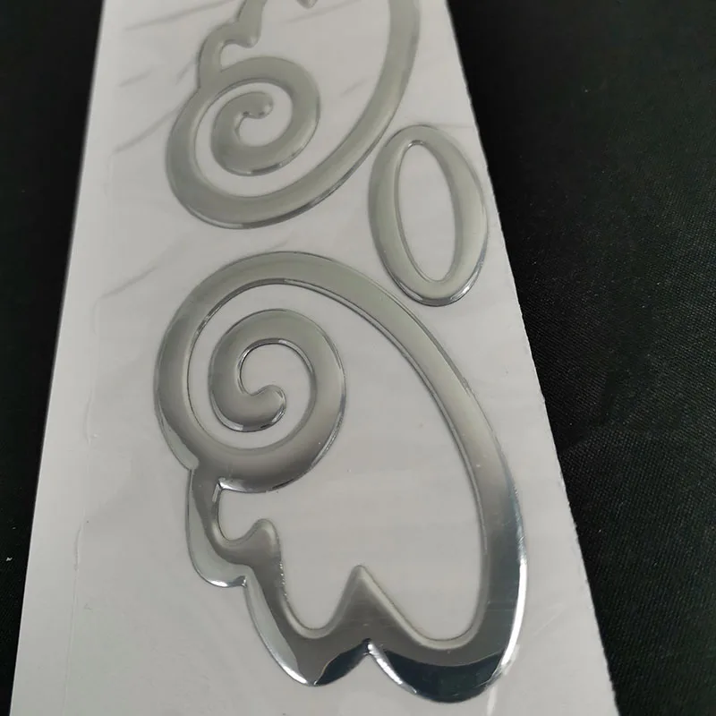Pegatina de coche 3D de ala de Ángel, emblema cromado de PVC suave, insignia, decoración de estilo automático, pegatina para logotipo de coche