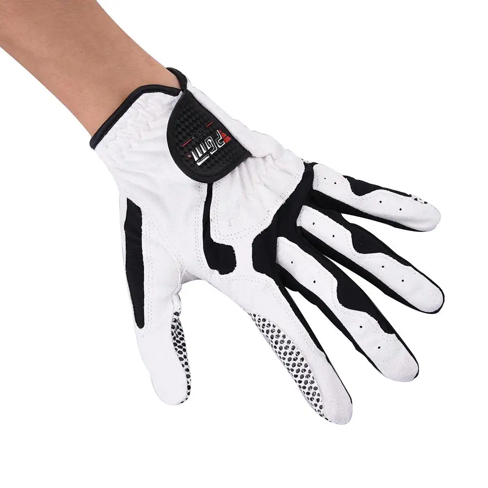 1PC Man Left Golf Glove Slip-resistant Granules Microfiber Cloth Gloves Anti-skid Golf Training Equipment Gloves Dropshipping