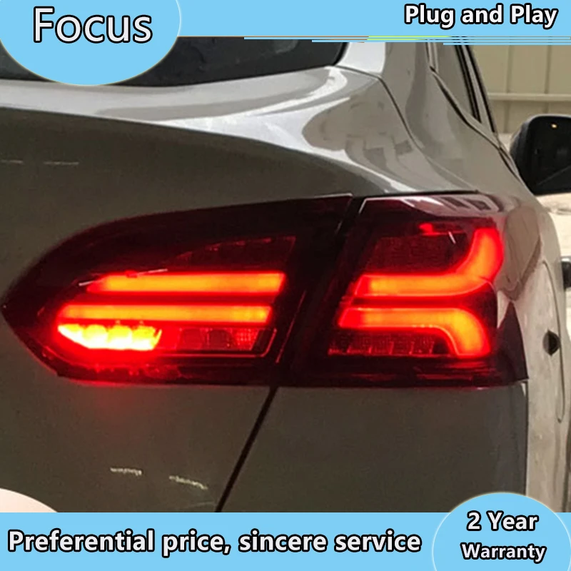 

Car Styling for Ford Focus Tail Lights 2015-2018 Focus Sedan LED Tail Lamp LED DRL Signal Brake Reverse auto Accessories