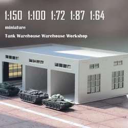 miniature  Tank Warehouse  Warehouse Workshop  Sand table model Pendant  Plastic assembly  1:150/100/87/72/64