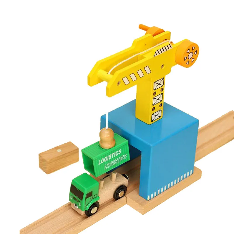 Wooden Train Track Accessories Wood Magnetic Train Helicopter Car Truck Toy For Wooden Track Set Biro Tracks