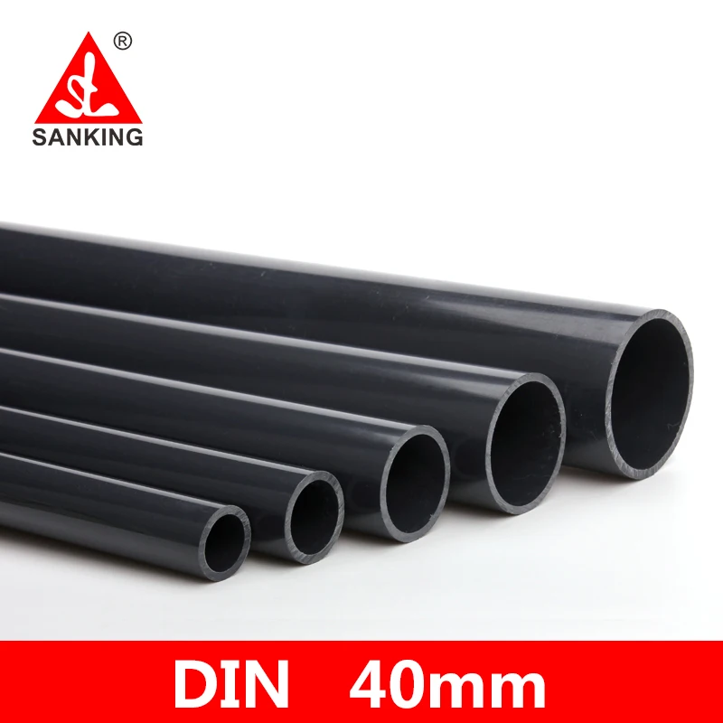 Sanking 40 mm UPVC Pipe Connector Aquarium Tank Tube Adapter Garden Water Connectors Irrigation Water Supply Pipe Joints