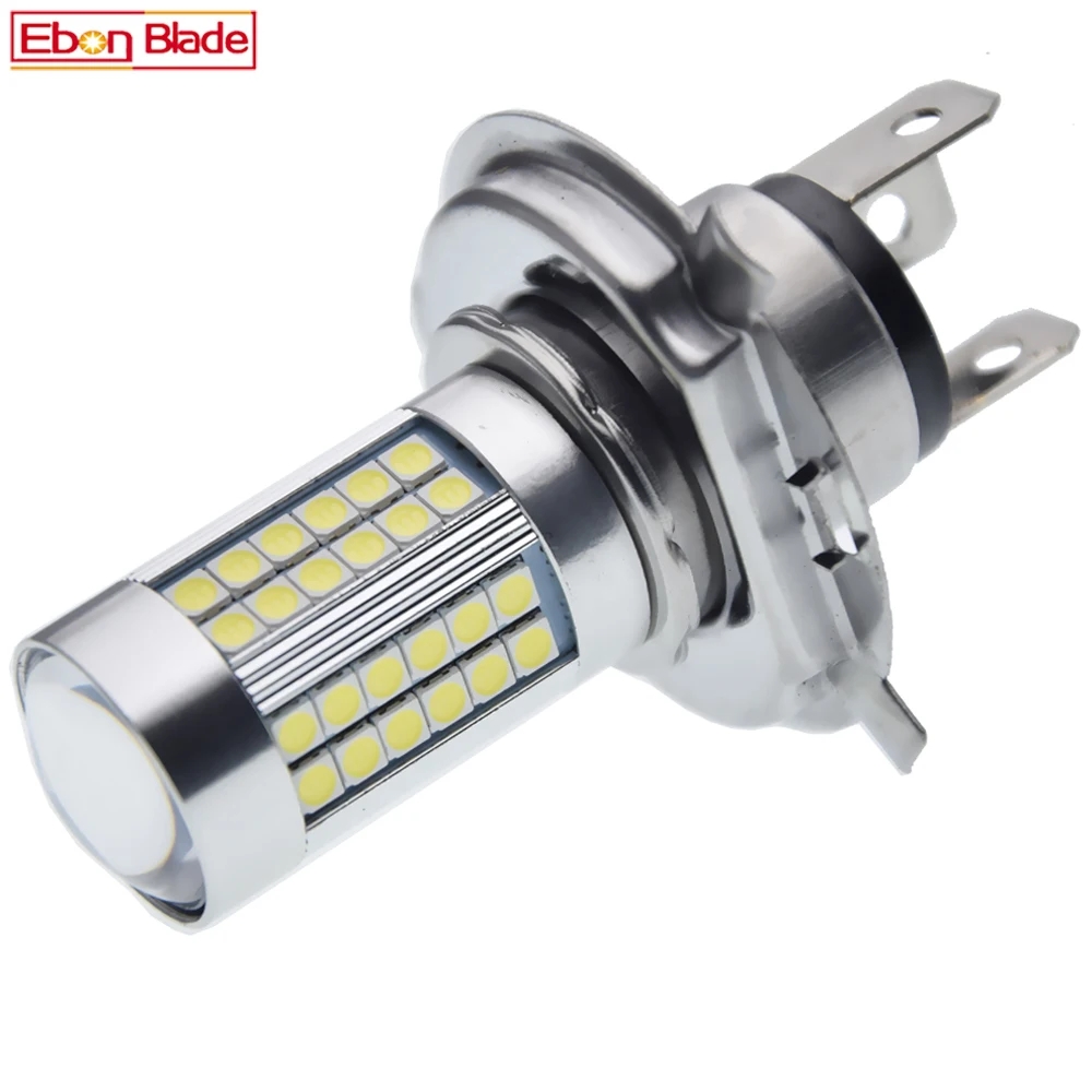 

H4 66SMD Moto Motorbike HB2 9003 6V 3030 LED Front Head Light Lamp High Low Beam Motorcycle Scooter Headlight Bulb 6000K White