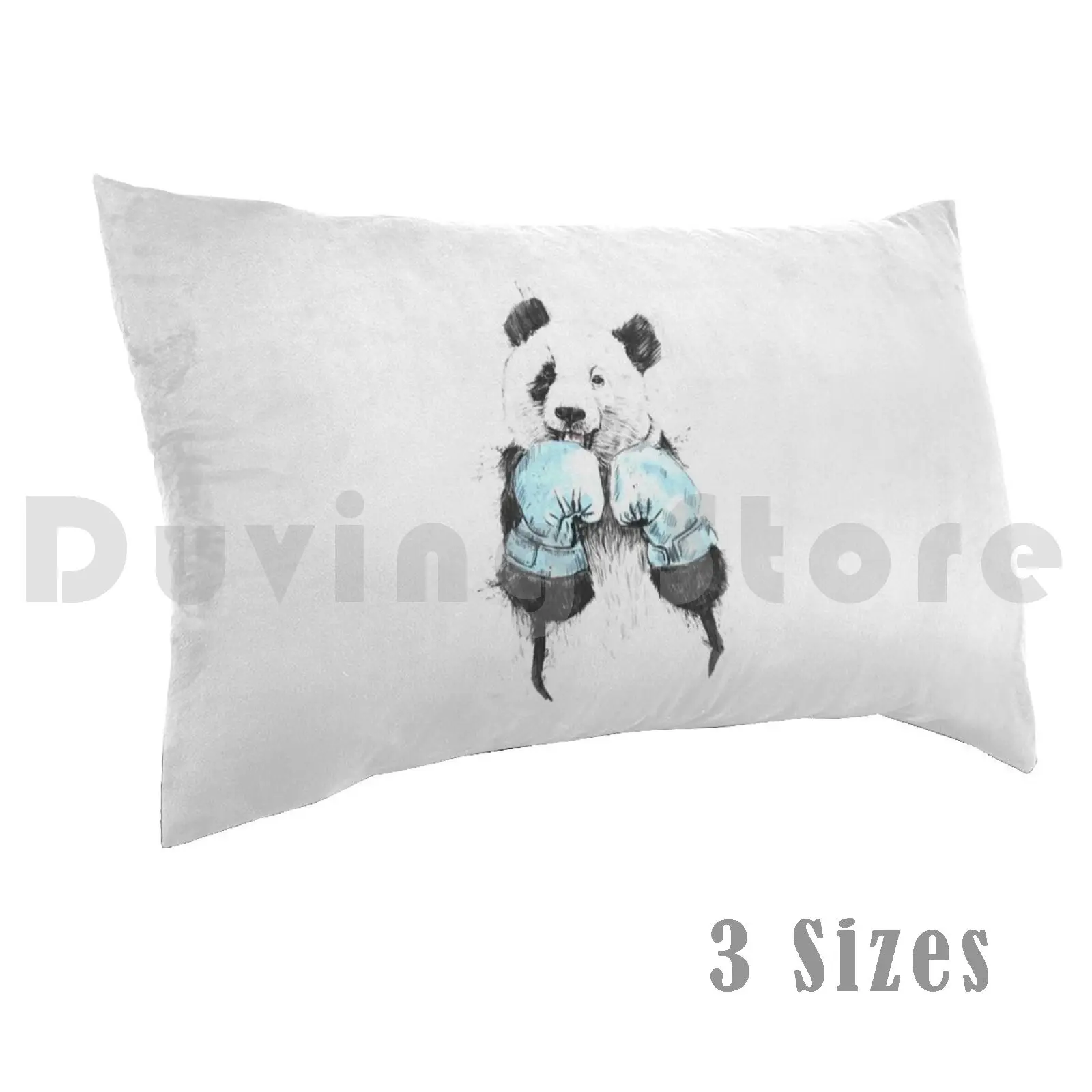 The Winner Pillow Case Printed 50x75 Panda Animal Sport Boxing Boxing Gloves Humor Funny Cute Bear Balazs