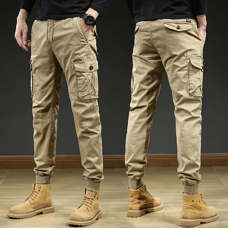 Men\'s Multi-pocket Tactical Trousers Army Pants Outdoor Oversize Cargo Pants City Tactical Street Culture Cotton Trousers