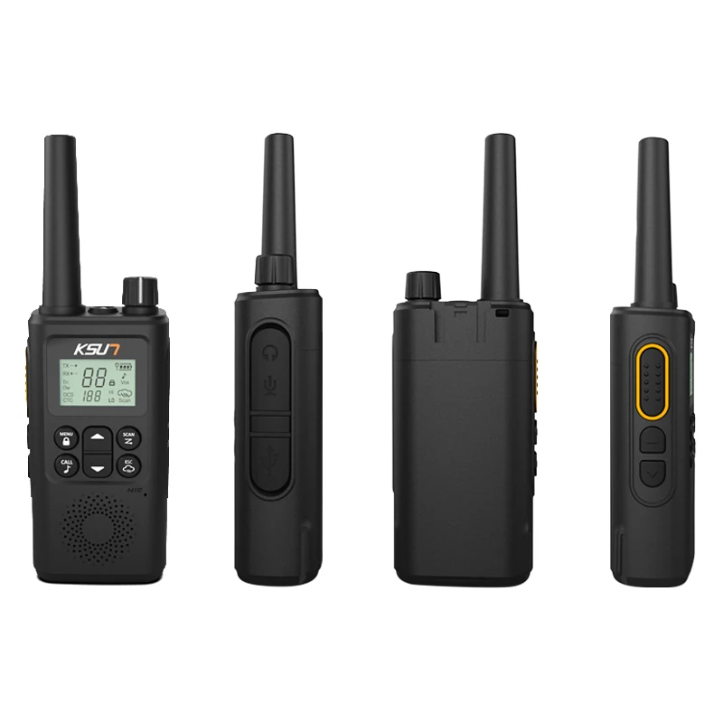 KSUN GZ30-Mini rádio portátil Walkie Talkie, rádio bidirecional, telefone previsão do tempo, profissional, PMR Legal, 2pcs