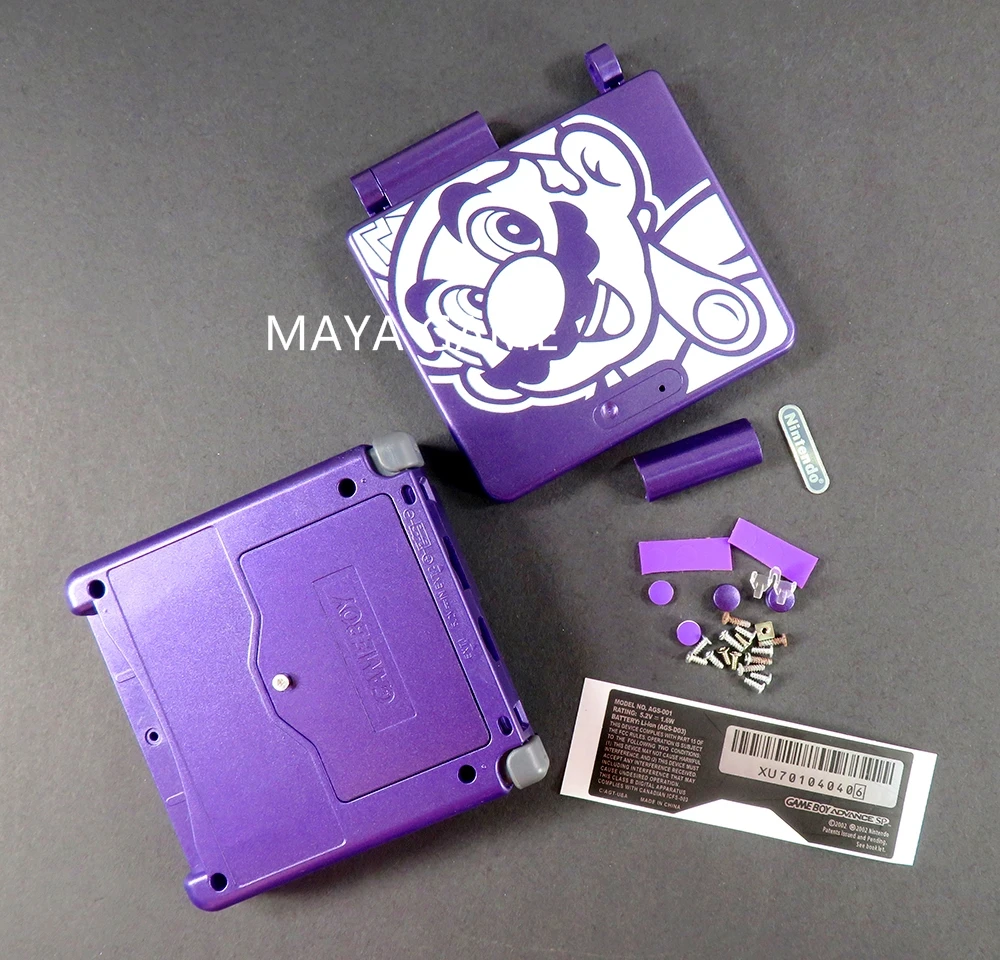 Toàn Bộ Nhà Ở Bao Repairt Phần Dành Cho Máy Nintendo GBA SP Dành Cho Gameboy Dán Dẫn Điện Dính Vít Nút