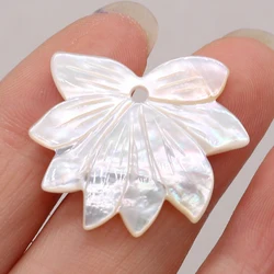 1Pcs Hot Sale Natural Shell Pendant Mother Of Pearl Shell Flower Small Pendant For Jewelry Making DIY Necklace Earring Accessory