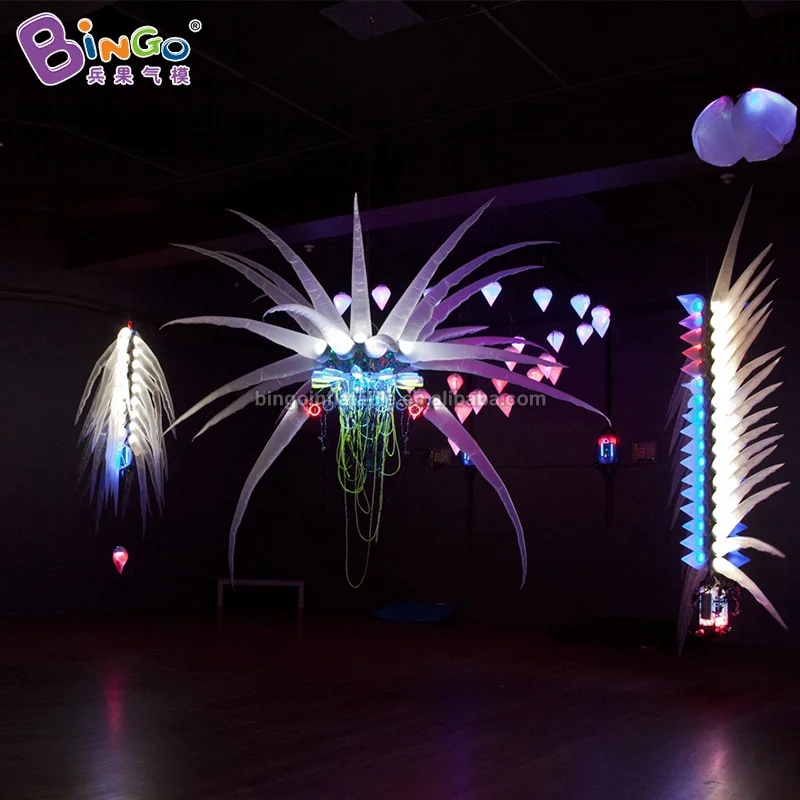 Decorative 3.6x1x4 meters inflatable light bar for night club decoration / strange blow up light bar for display toys