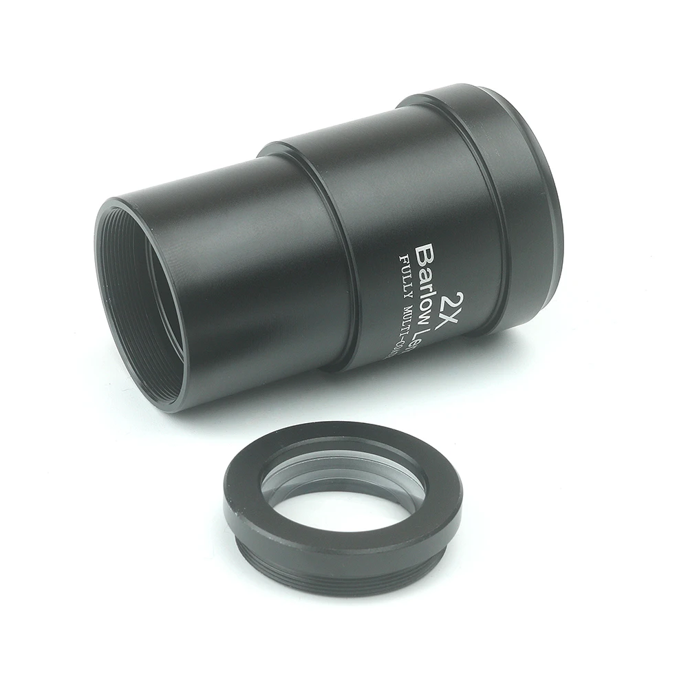 EYSDON 2X Barlow Lens 1.25 Inch Fully Multi-Coated Metal for Astronomical Telescope Eyepiece