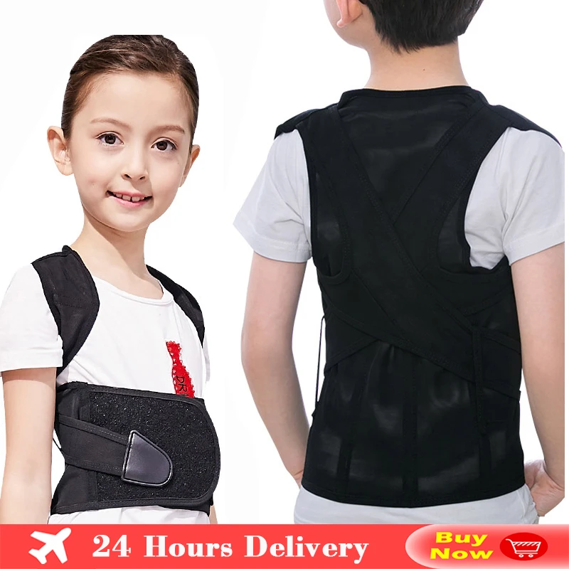 

Adjustable Children Posture Corrector Back Support Belt Kids Orthopedic Corset For Kids Spine Back Lumbar Shoulder Braces Health