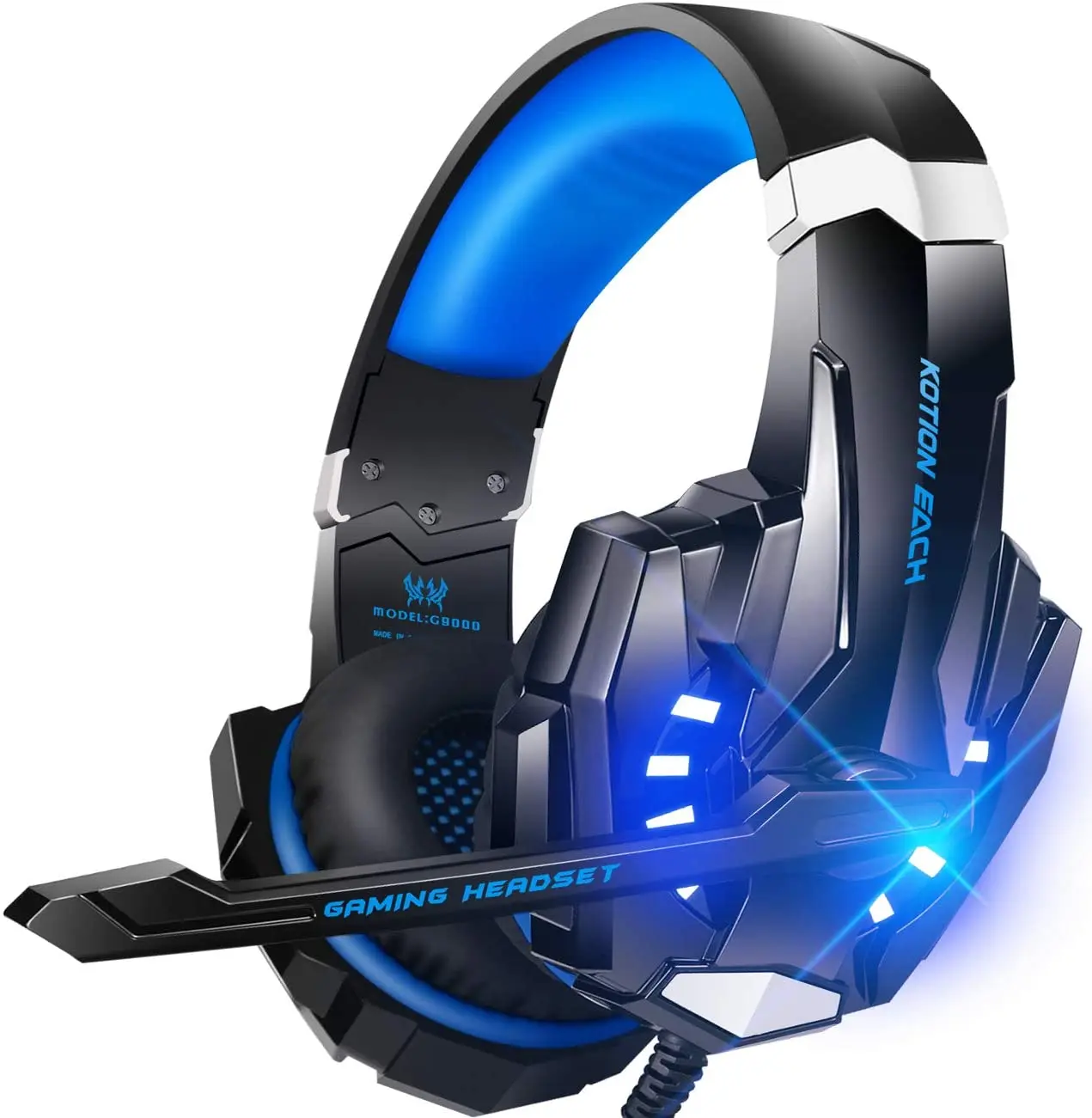 PC  Xbox stereo gaming headset Xbox One PS5 controller with microphone LED light Bass surround, notebook computer Mac Nint