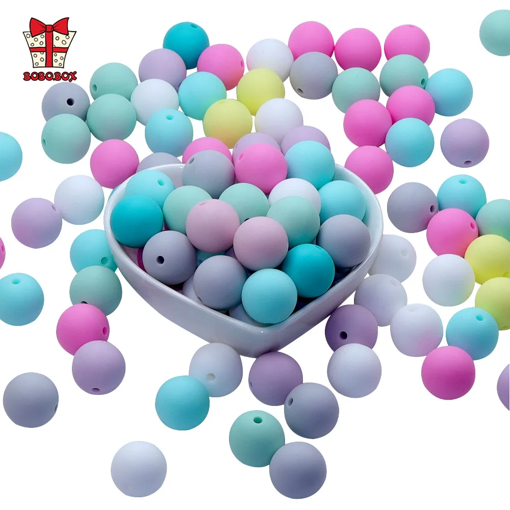 

BOBO.BOX 100 шт./лот 9 мм Силиконовые Бусины пищевого материала для DIY ребенка Прорезывания Зубов Ожерелье ребенка прорезыватель