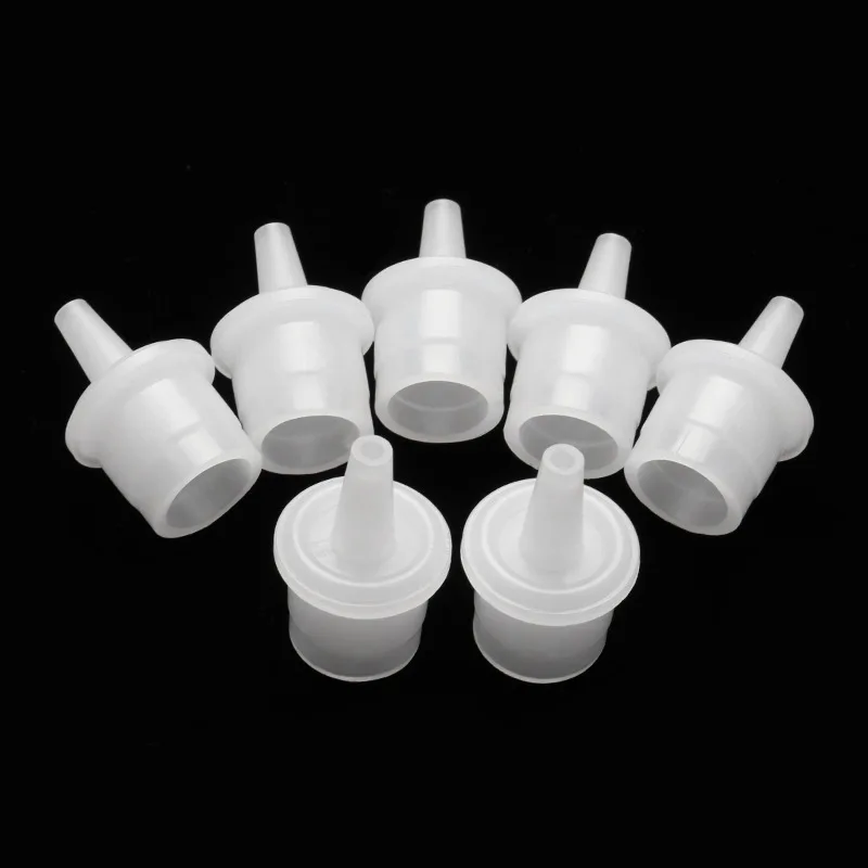 100Pcs Universal Eyelash Glue Replacement Bottle Mouth Head Extended Glue Usage Anti-Blocking Eyelash Extension Makeup Tools