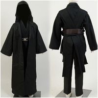 Anakin Skywalker Cosplay Costume Child Cloak Cape Kids Children Black Cloak Uniform Halloween Carnival Costumes Suit