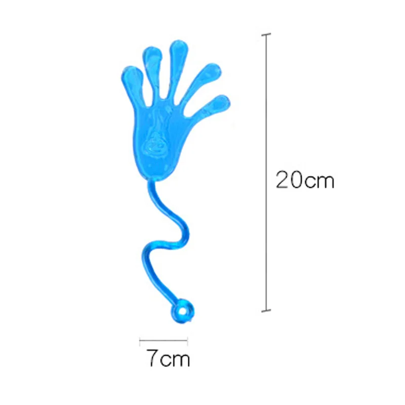 1/510Pcs Funny Kids Elastically Stretchable Sticky Palm Wall Climbing Tricky Jokes Hands Novelty Toys for Boy Girl Game Play