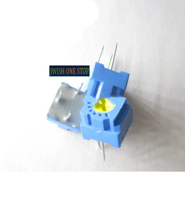 Yellow core single turn adjustable resistance potentiometer GF063P1B102K 6P1 102 potentiometer