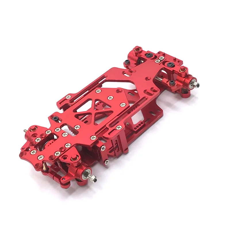 Assembled Full Metal HGD1 Car Frame 1/28 Rear Wheel Drive Vehicle Frame Adjsutable Wheelbase Upgrade RC Car Frame