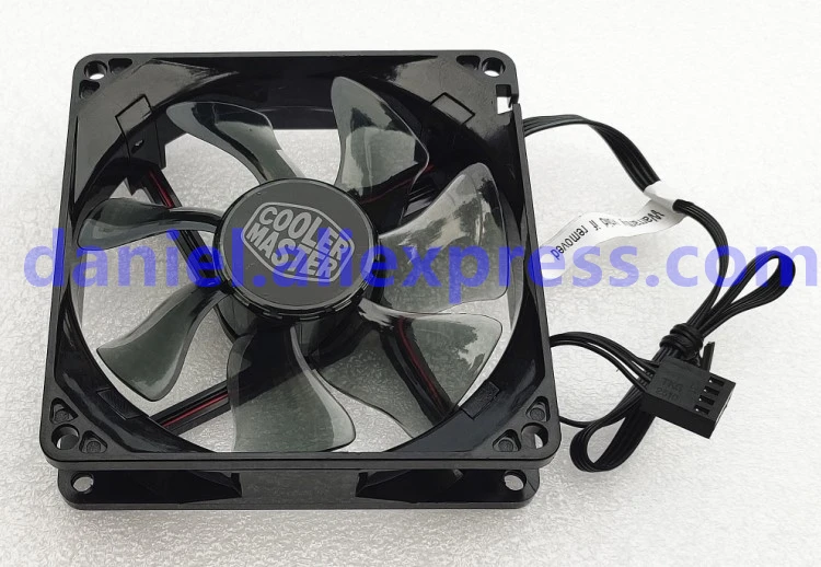 Original Cool 9025 9cm fan 12V 0.26A df0922512rfhn 4-wire speed regulation LED red light