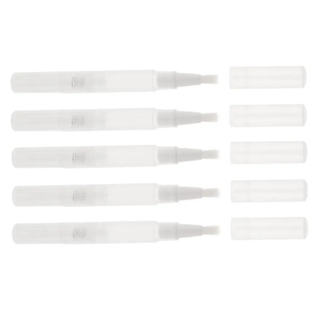 New 5Pcs Empty Twist Pen Cosmetic Container Lip Gloss Eyelash Growth Liquid Tube Nail Oil Pen Makeup Brush 3ml