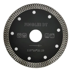 FINGLEE-Lame de Coupe Diamantée en Céramique pour Carreaux de Porcelaine, Disque pour Scie à Sec, Coupe-Marbre, Pierre Super Fine, 3.5, 4, 5, 5, 7/9 Pouces