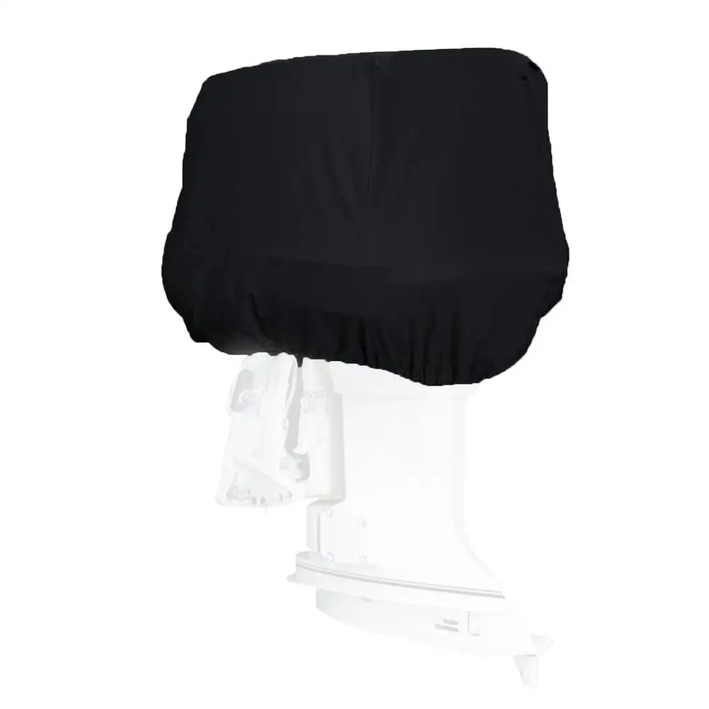 Full Outboard Motor Engine Boat Cover Black 210D Oxford Waterproof Anti-scratch Heavy Duty 5-20HP Outboard Engine Protector