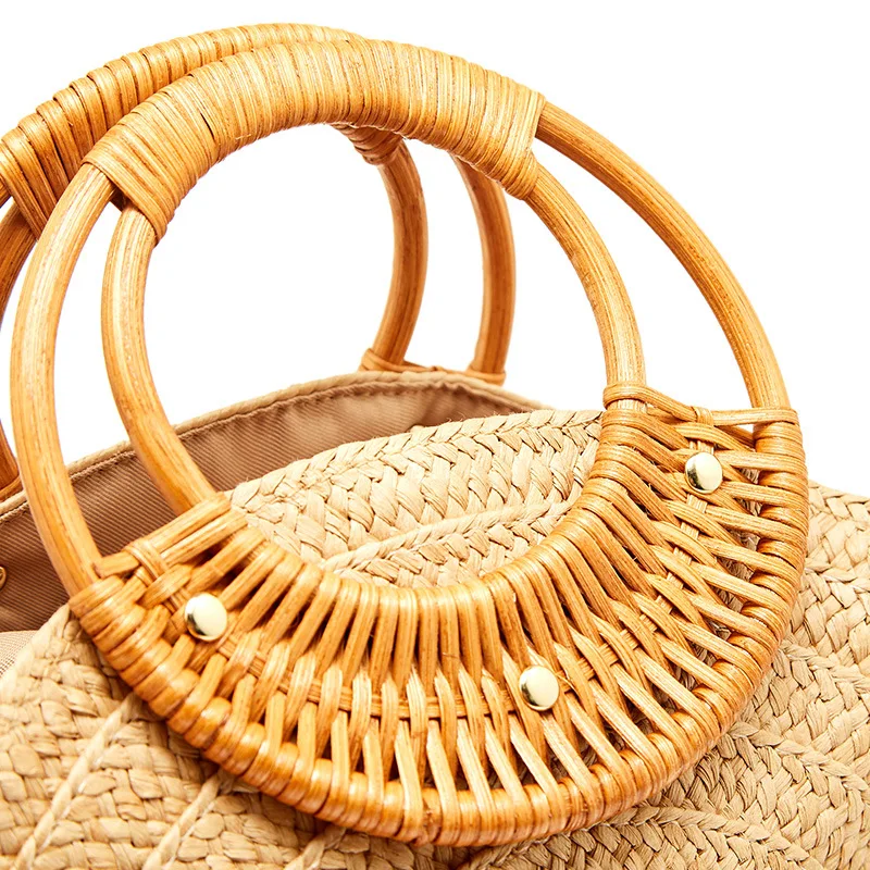 

15cm rattan bag handle wholesale DIY handbag accessories obag handle drop ship purse frame bag parts bamboo handles