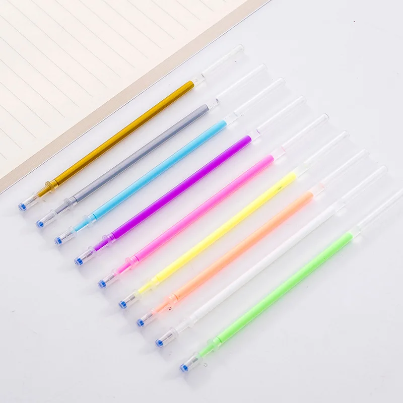 9 PCs Hand Account Highlights Refill 9 Colors Highlight Alternative Core Students Highlight Refill Alternative Core Wholesale