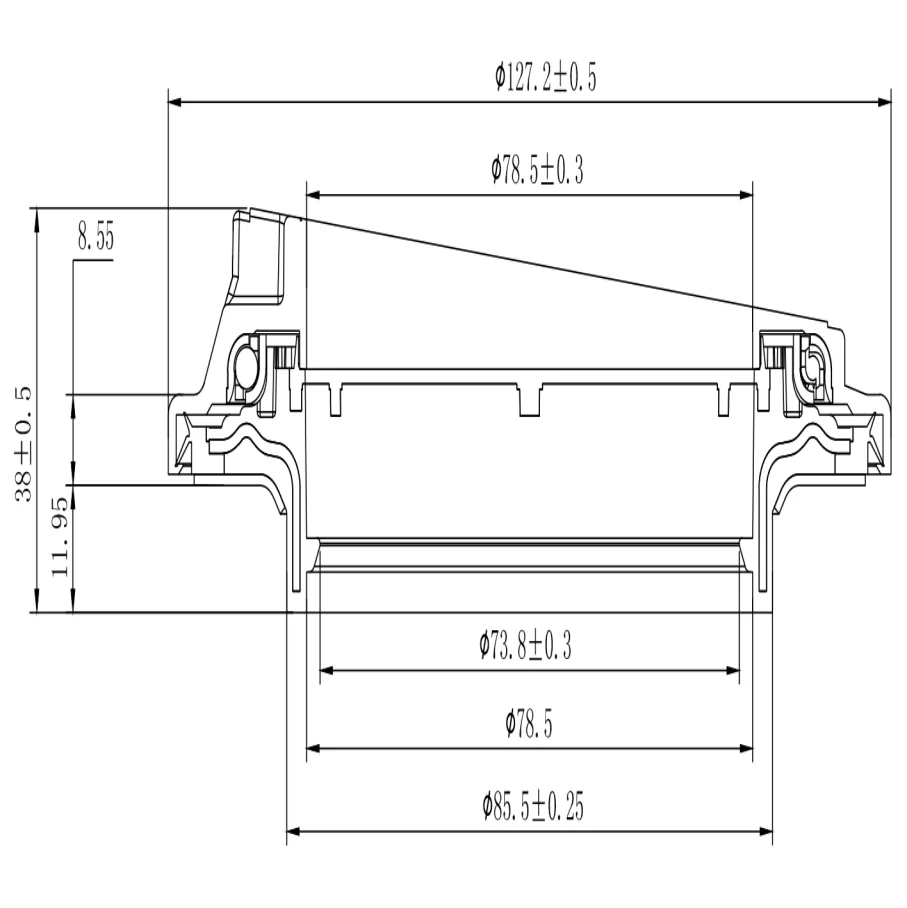 Palier de Suspension pour amortisseur de voiture, 5Q0 412 249 C 5QD 412 249 B 5QD 412 249