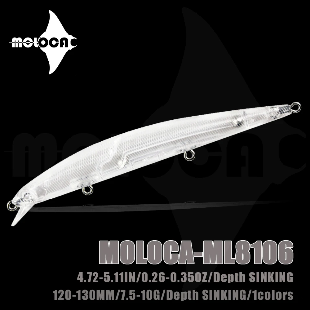 

Fishing Accessories Minnow ABS transparent Unpainted Lures 120-130mm 7.5-10g Slow Sinking Wobblers Isca Artificial Leurre Angeln