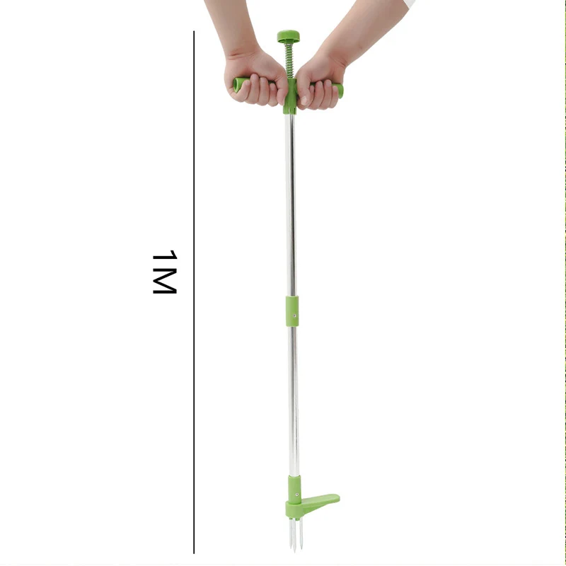 Root Remover Outdoor Tool Claw Weeder Portable Manual Garden Lawn Long Handled Aluminum Stand Up Weed Puller Lightweight