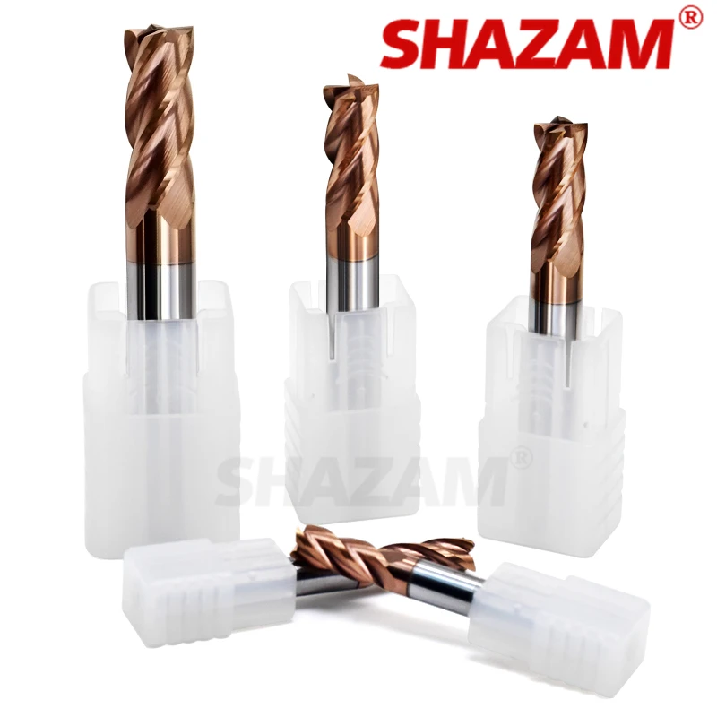 Milling Cutter Alloy Coating Tungsten Steel Tool Cnc Maching Hrc65 Endmill SHAZAM Top  Milling Cutter Kit Milling Machine Tools