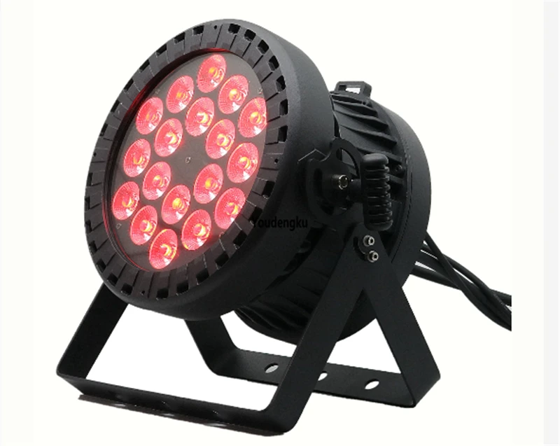 

6pcs IP65 18x10w RGBW 4in1 led outdoor par can light DMX512 4/8ch Disco DJ Stage waterproof par light