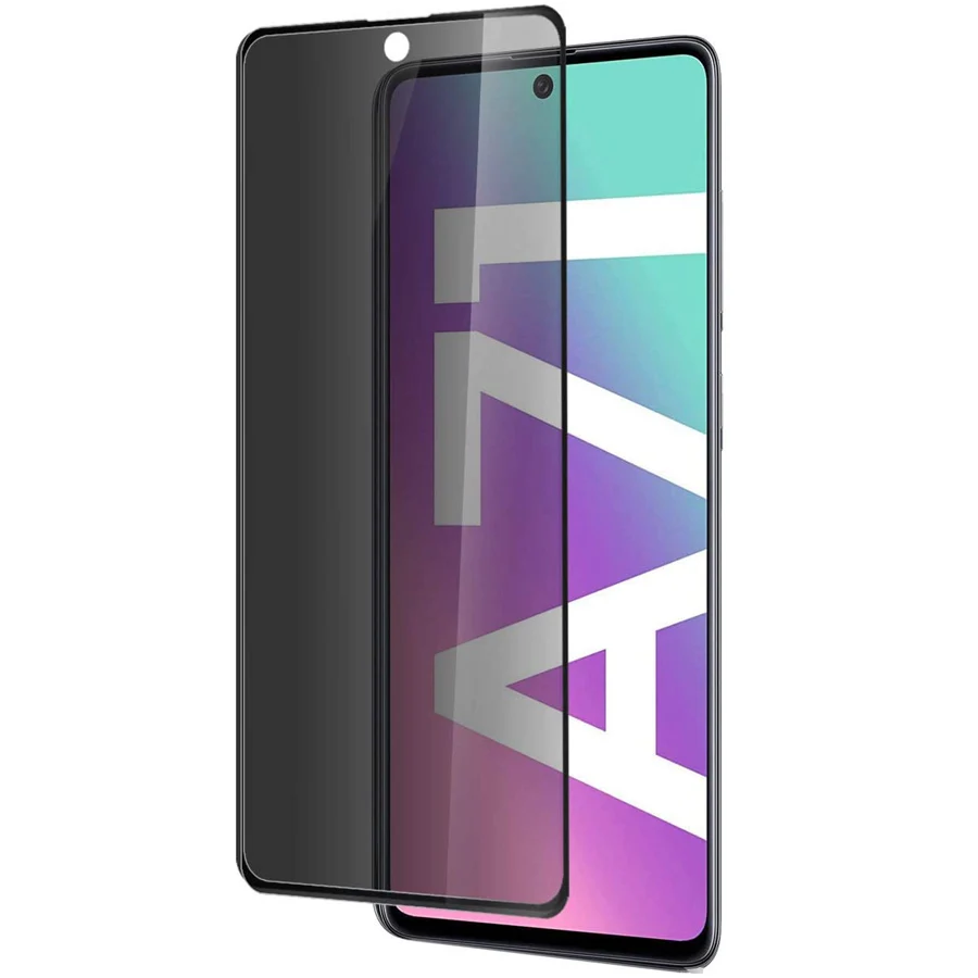 Privacy Filter Tempered Glass Film AntiSpy Shield Screen Protector for Samsung Galaxy A71 4G / A71 5G/ S10 Lite / Note 10 Lite