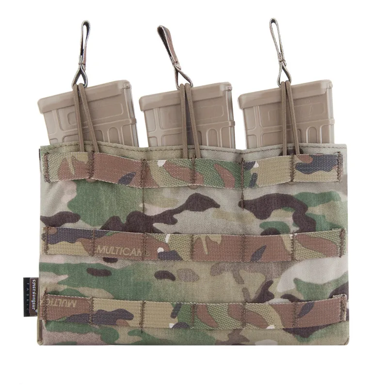 Emerson Tactical 5.56 .223 Triple Open Top Magazine Pouch MOLLE/PALS Webbing Pull Tabs Quick Accessories